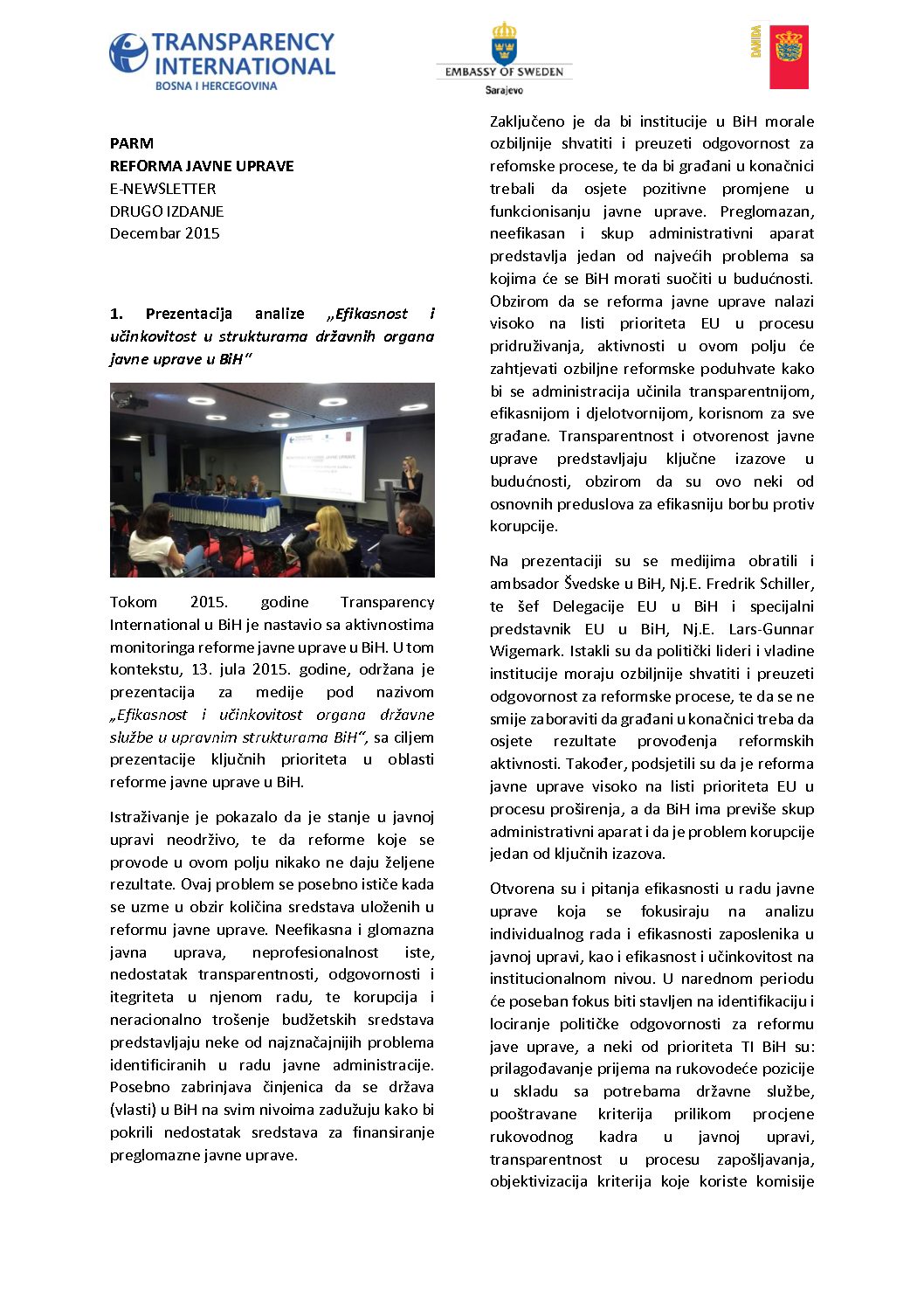 PARM Newsletter II