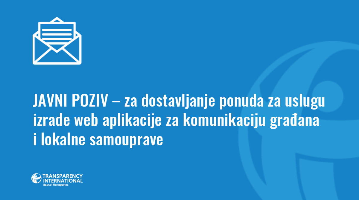 JAVNI POZIV - Za Dostavljanje Ponuda Za Uslugu Izrade Web Aplikacije Za ...